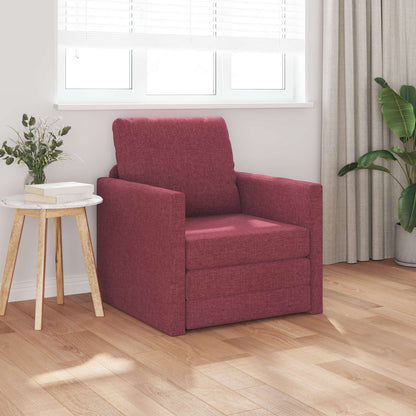 Schlafsofa Weinrot 74 x 77 x 81 cm Stoff