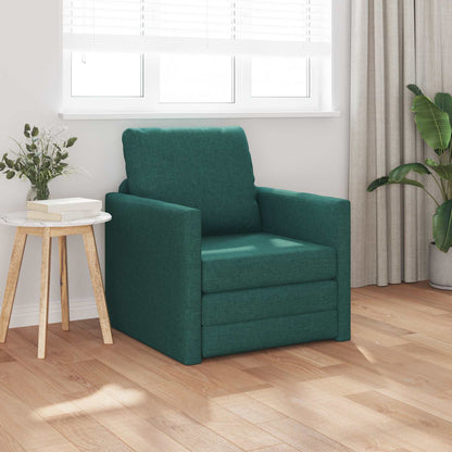 Schlafsofa Dunkelgrün 74 x 77 x 81 cm Stoff