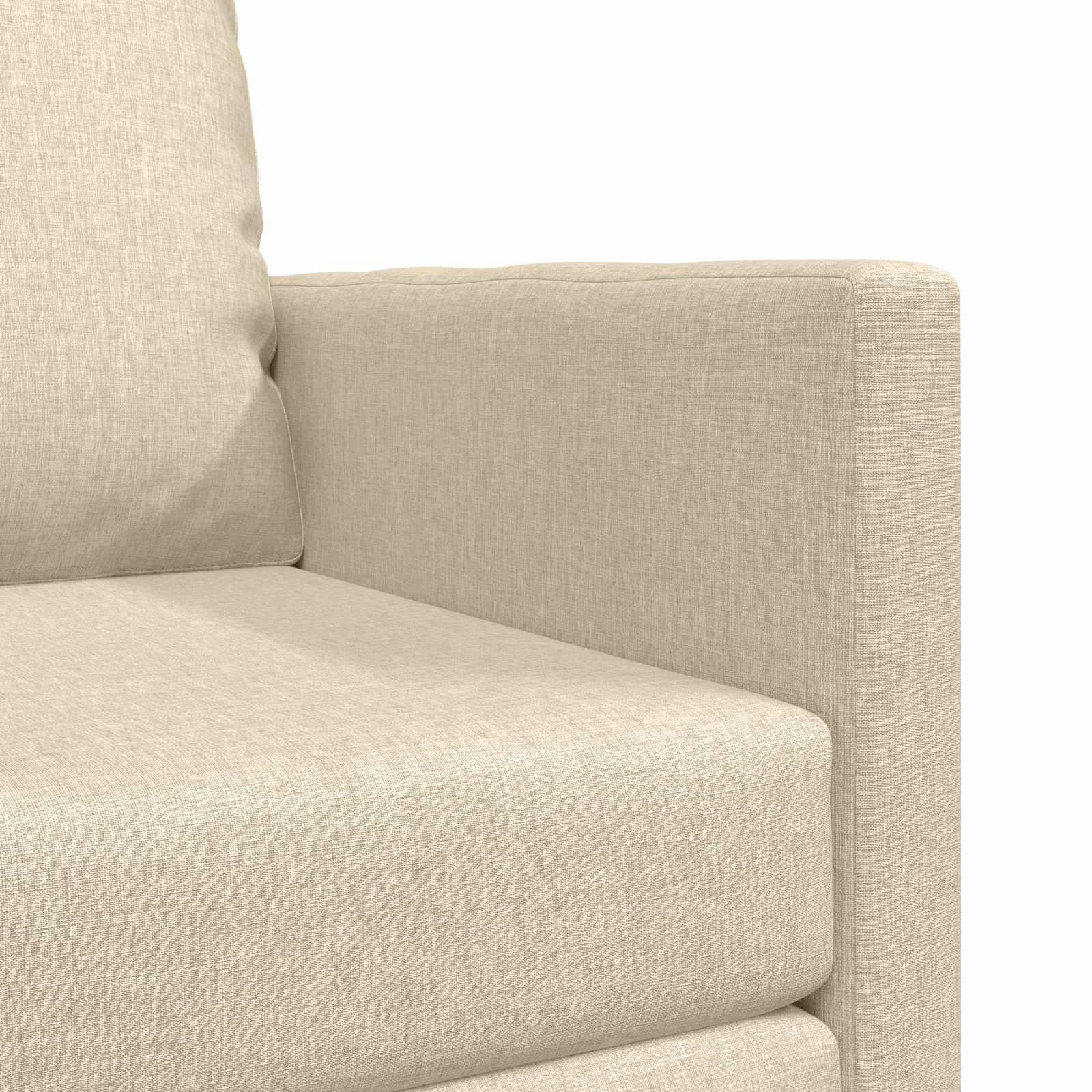 Schlafsofa Creme 74 x 77 x 81 cm Stoff