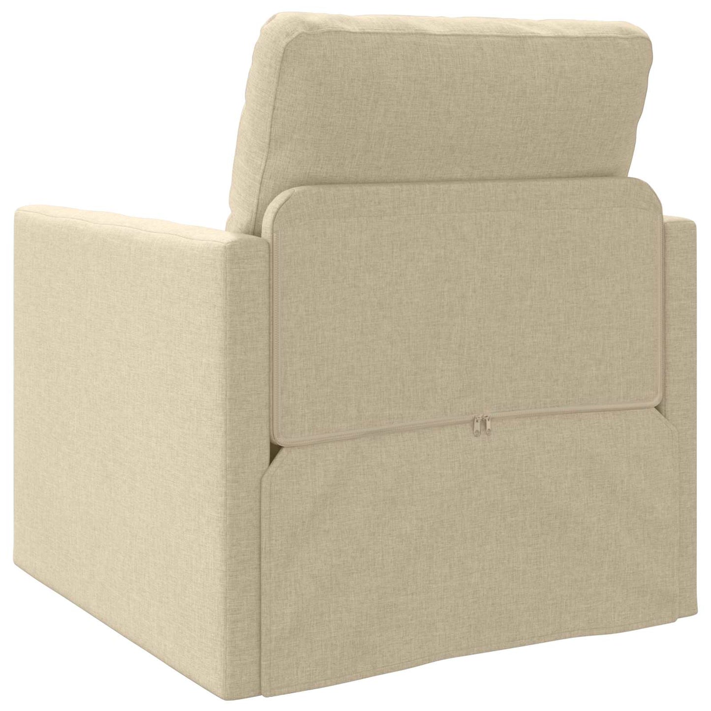 Schlafsofa Creme 74 x 77 x 81 cm Stoff