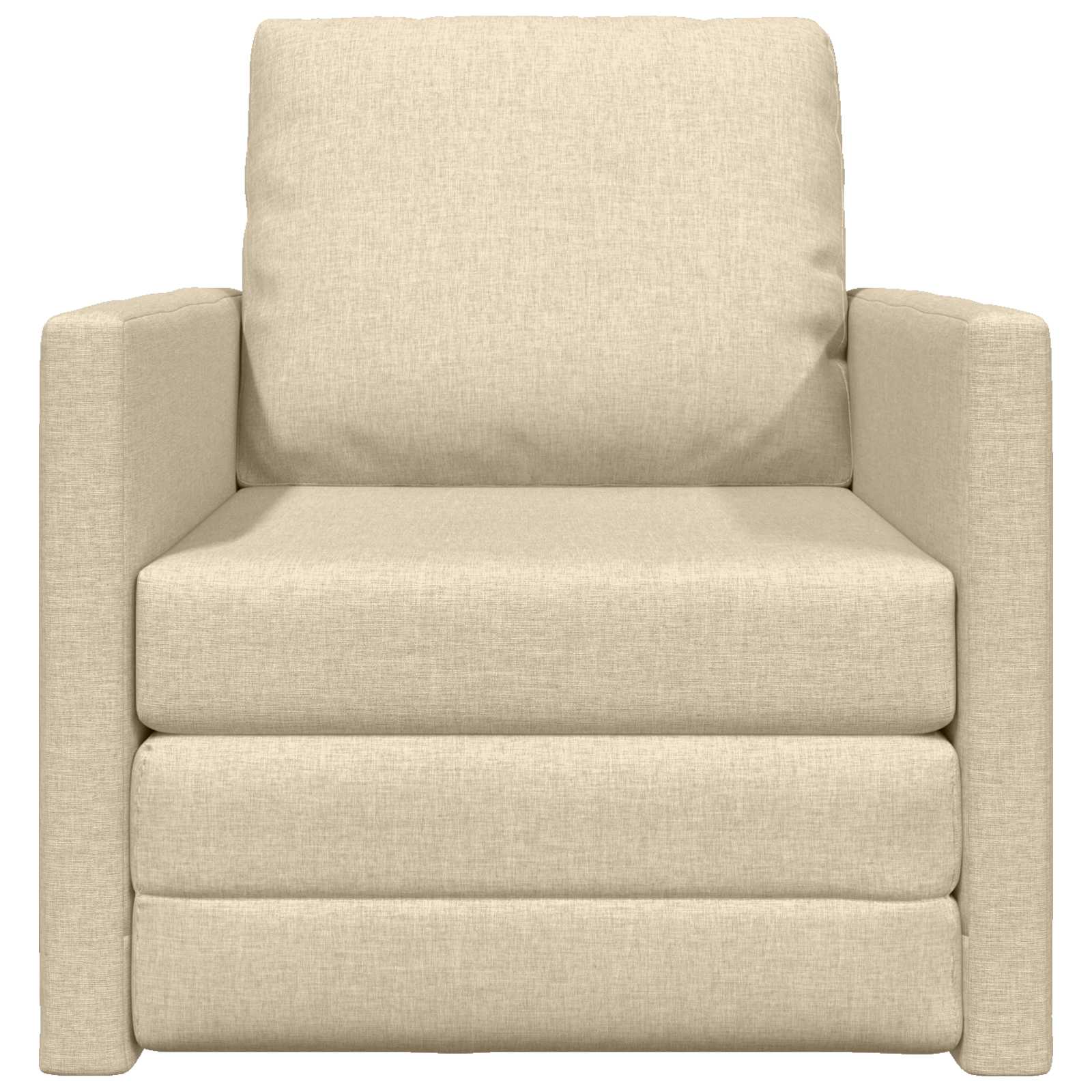 Schlafsofa Creme 74 x 77 x 81 cm Stoff