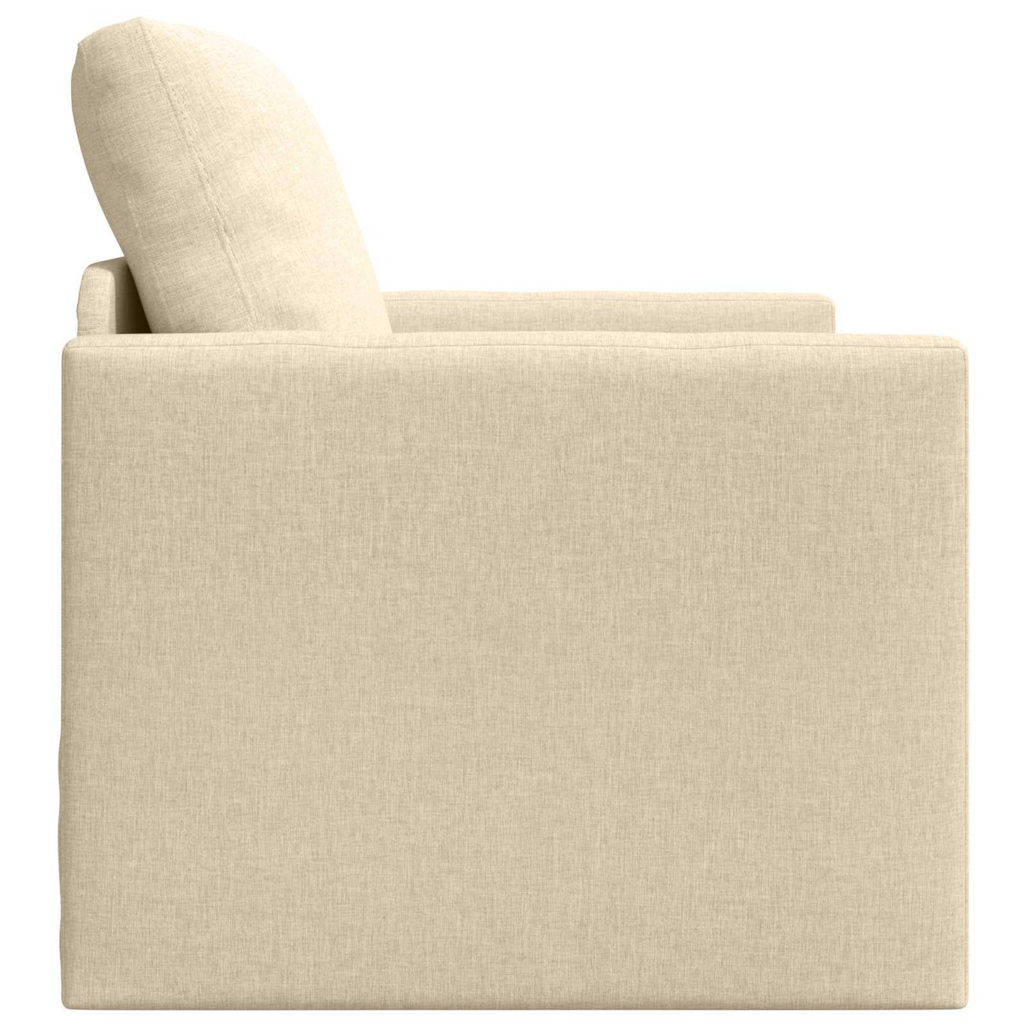 Schlafsofa Creme 74 x 77 x 81 cm Stoff