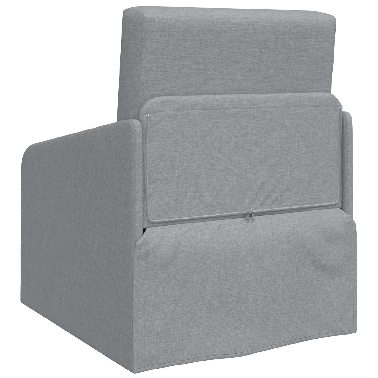 Schlafsofa Hellgrau 65 x 80 x 83 cm Stoff