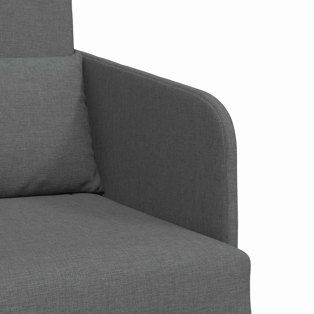 Sofa Bett Dunkelgrau 65 x 80 x 83 cm Stoff