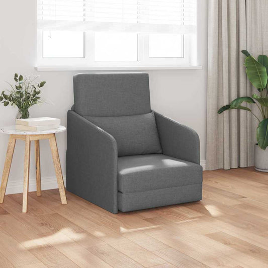 Sofa Bett Dunkelgrau 65 x 80 x 83 cm Stoff