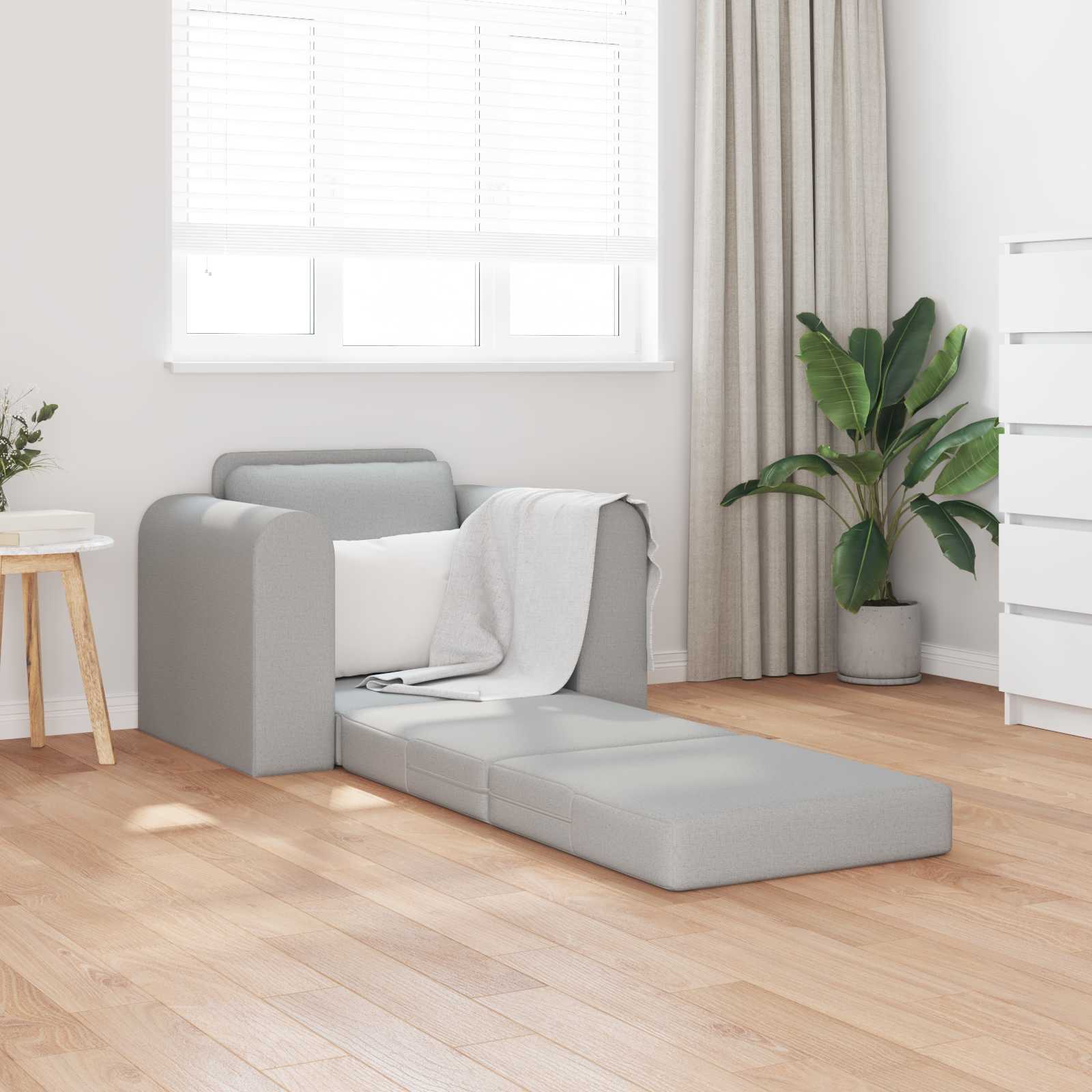 Schlafsofa Wolkengrau 98 x 71 x 83 cm Stoff