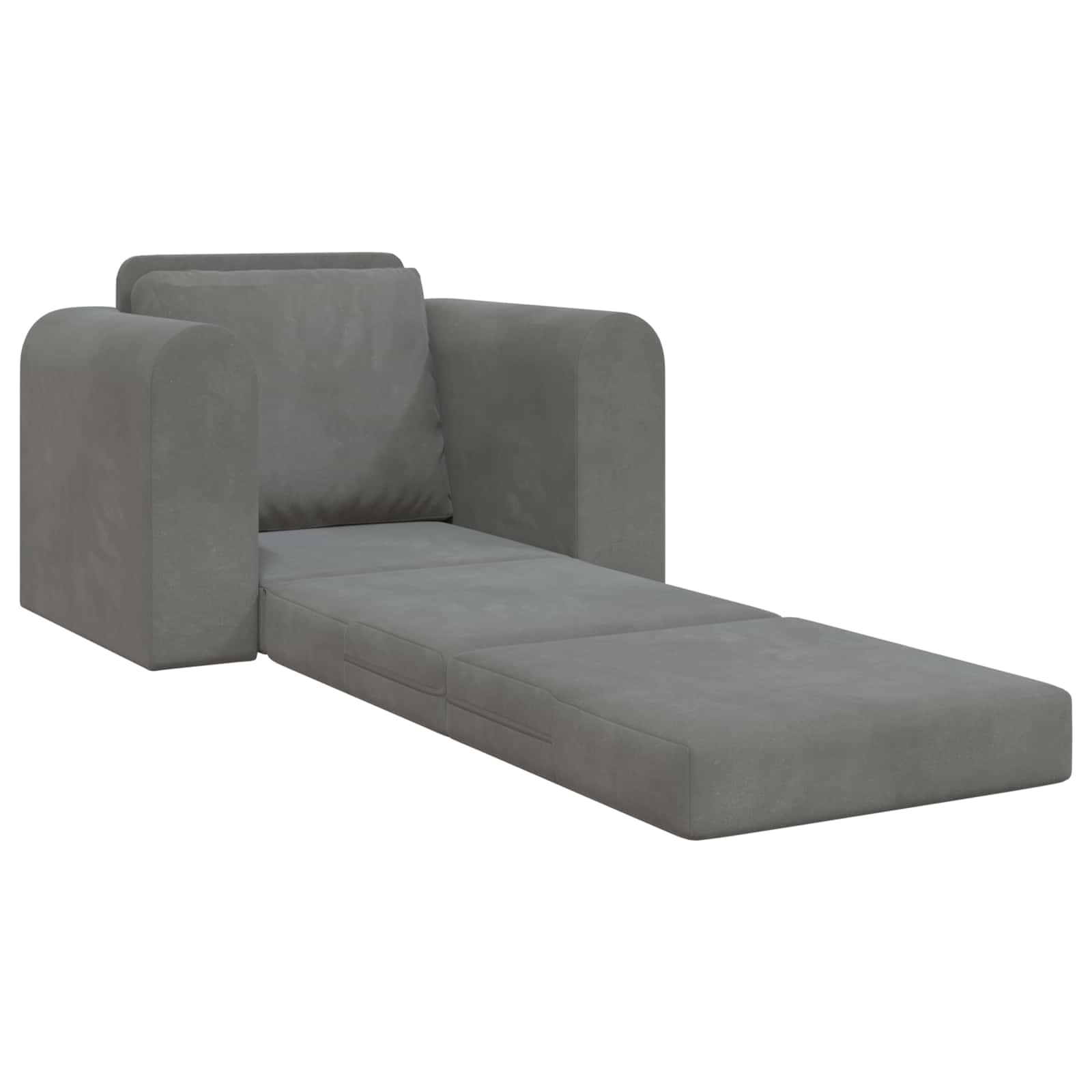 Schlafsofa Dunkelgrau 98 x 71 x 83 cm Samt