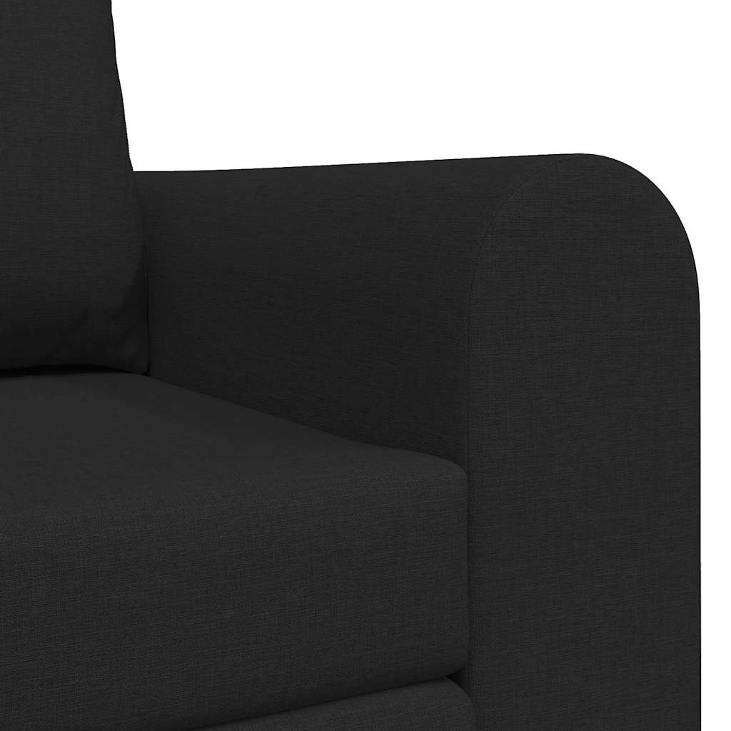 Schlafsofa 60cm Schwarz Stoff