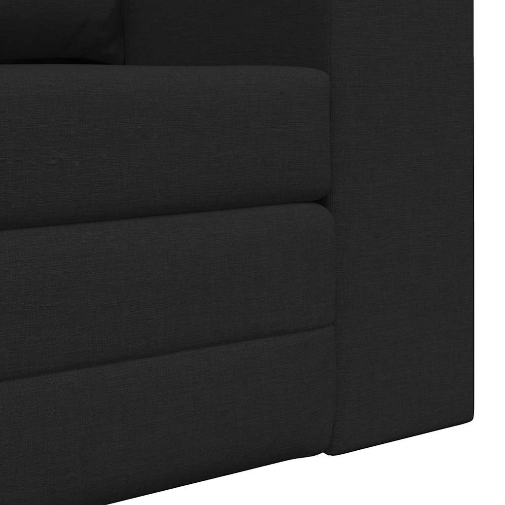 Schlafsofa 60cm Schwarz Stoff