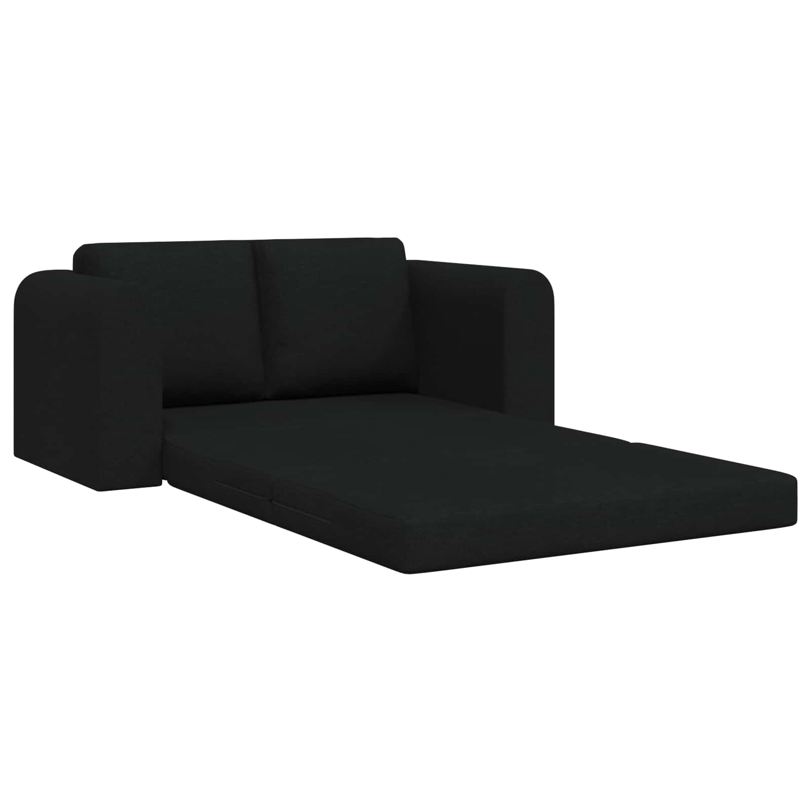 Schlafsofa 60cm Schwarz Stoff