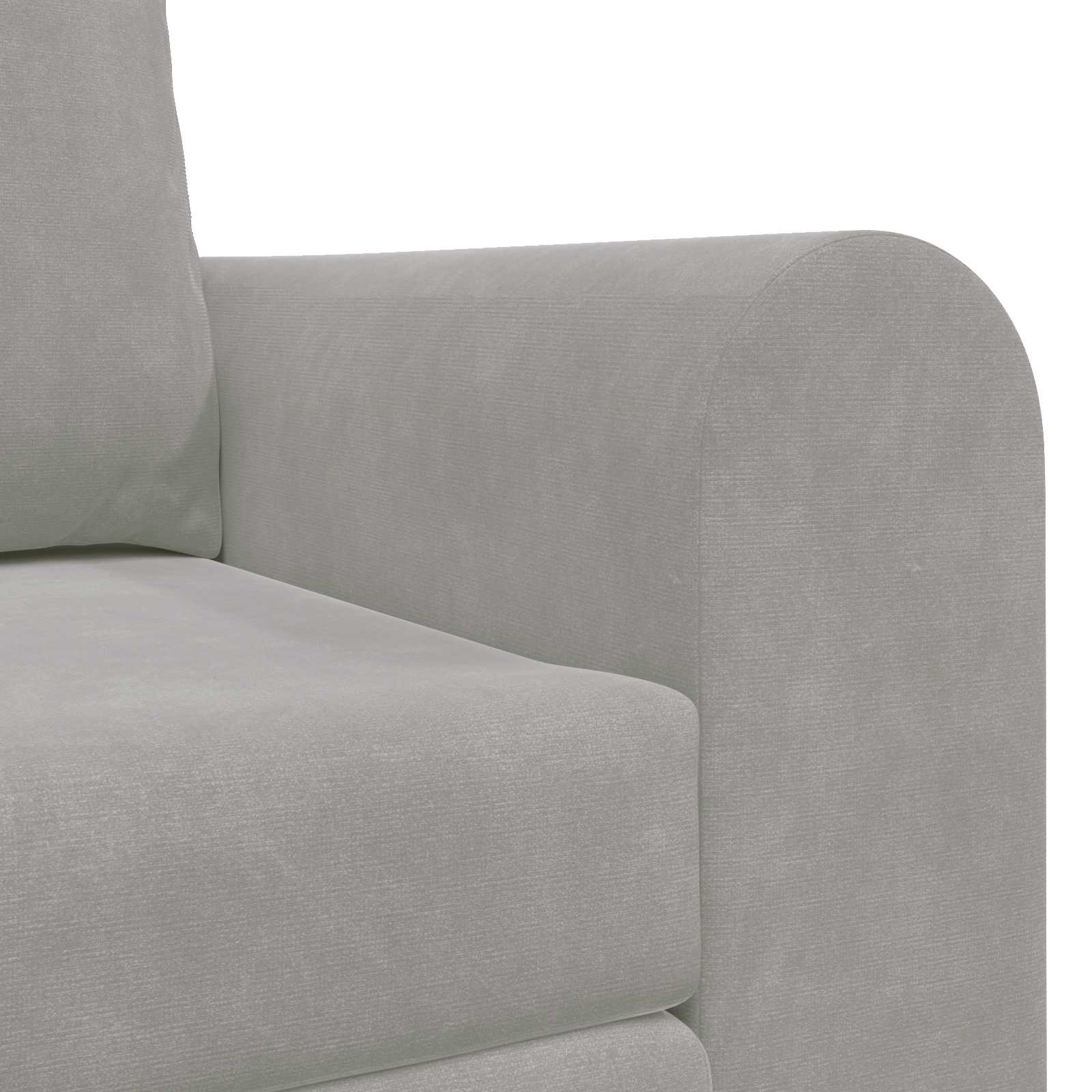 Schlafsofa Hellgrau 148 x 71 x 83 cm Samt