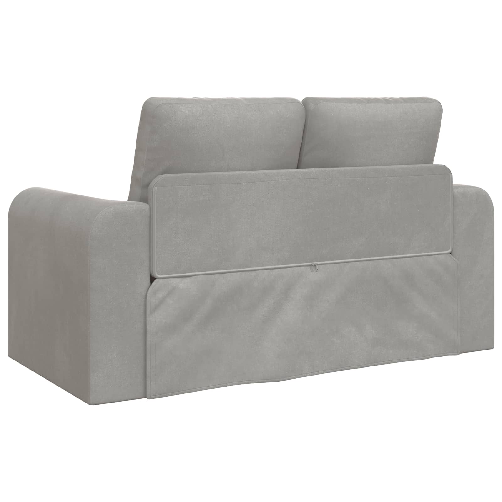 Schlafsofa Hellgrau 148 x 71 x 83 cm Samt