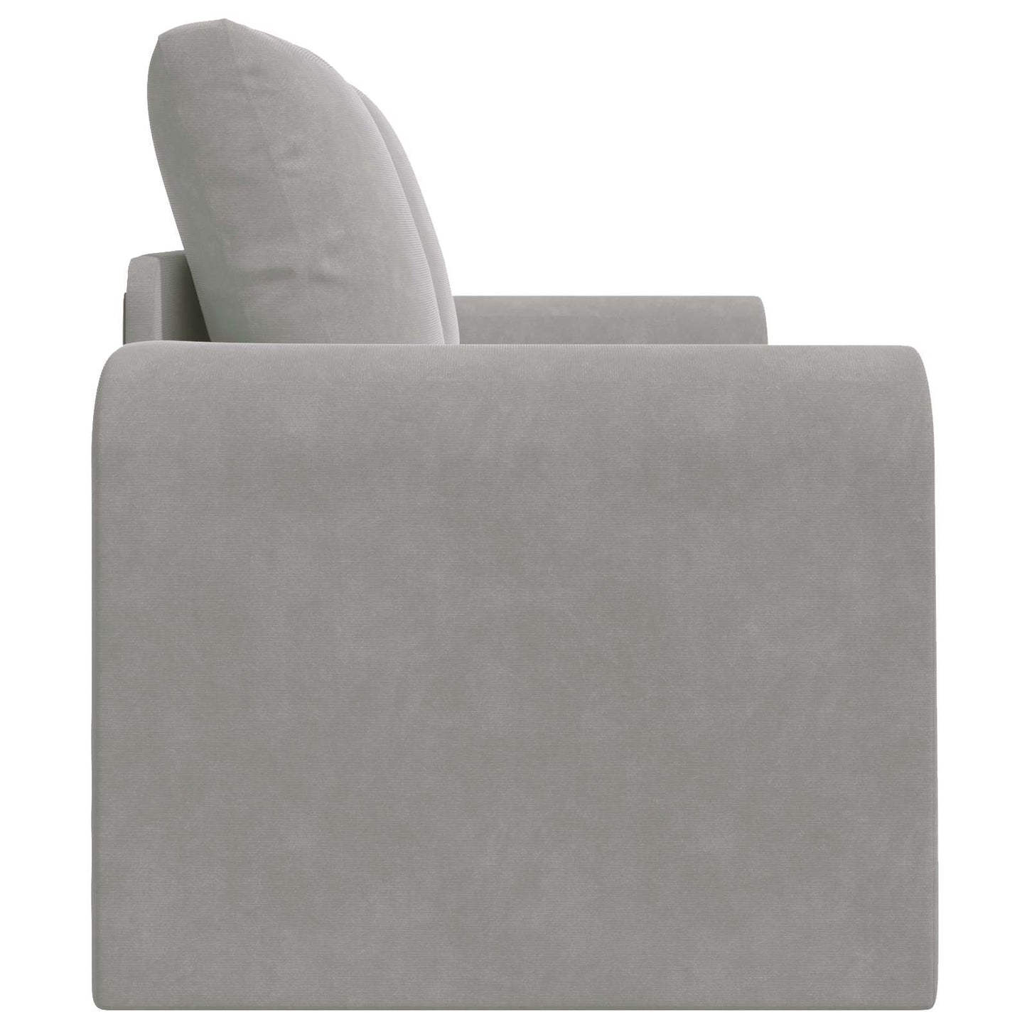 Schlafsofa Hellgrau 148 x 71 x 83 cm Samt