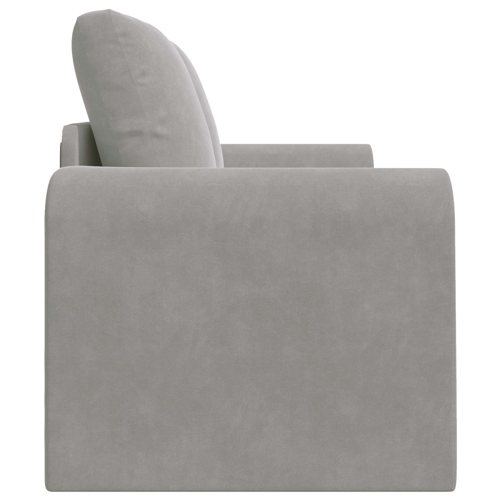 Schlafsofa Hellgrau 148 x 71 x 83 cm Samt