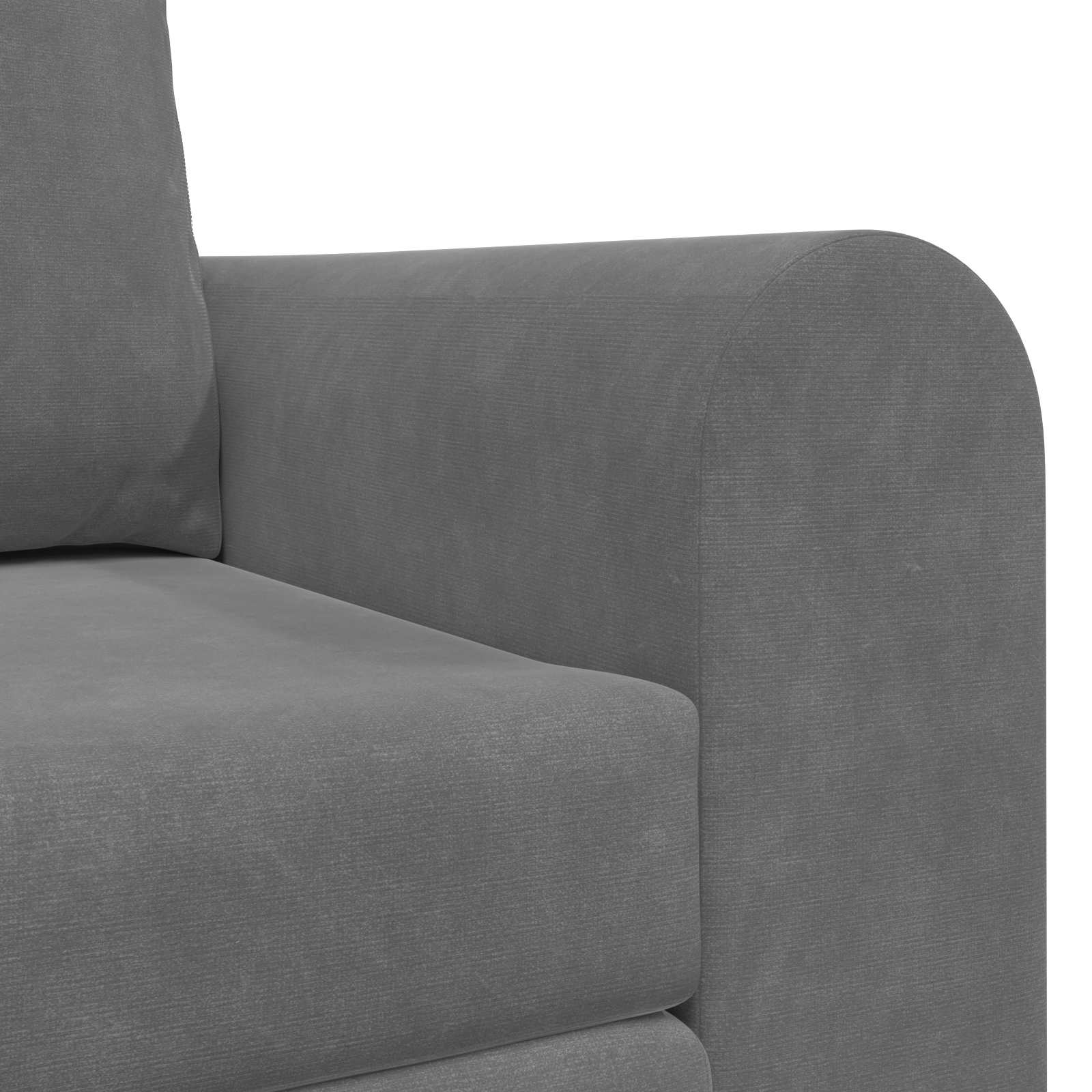 Schlafsofa Dunkelgrau 148 x 71 x 83 cm Samt