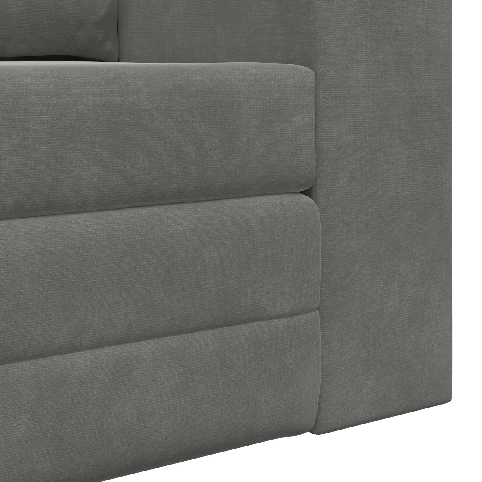 Schlafsofa Dunkelgrau 148 x 71 x 83 cm Samt