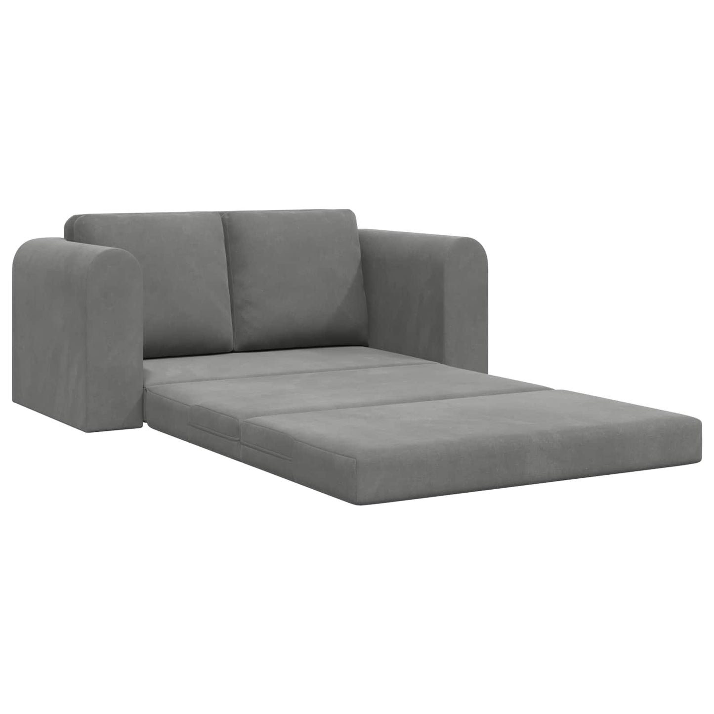 Schlafsofa Dunkelgrau 148 x 71 x 83 cm Samt