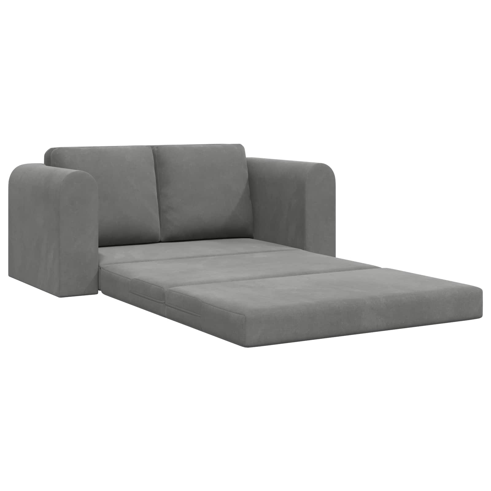 Schlafsofa Dunkelgrau 148 x 71 x 83 cm Samt
