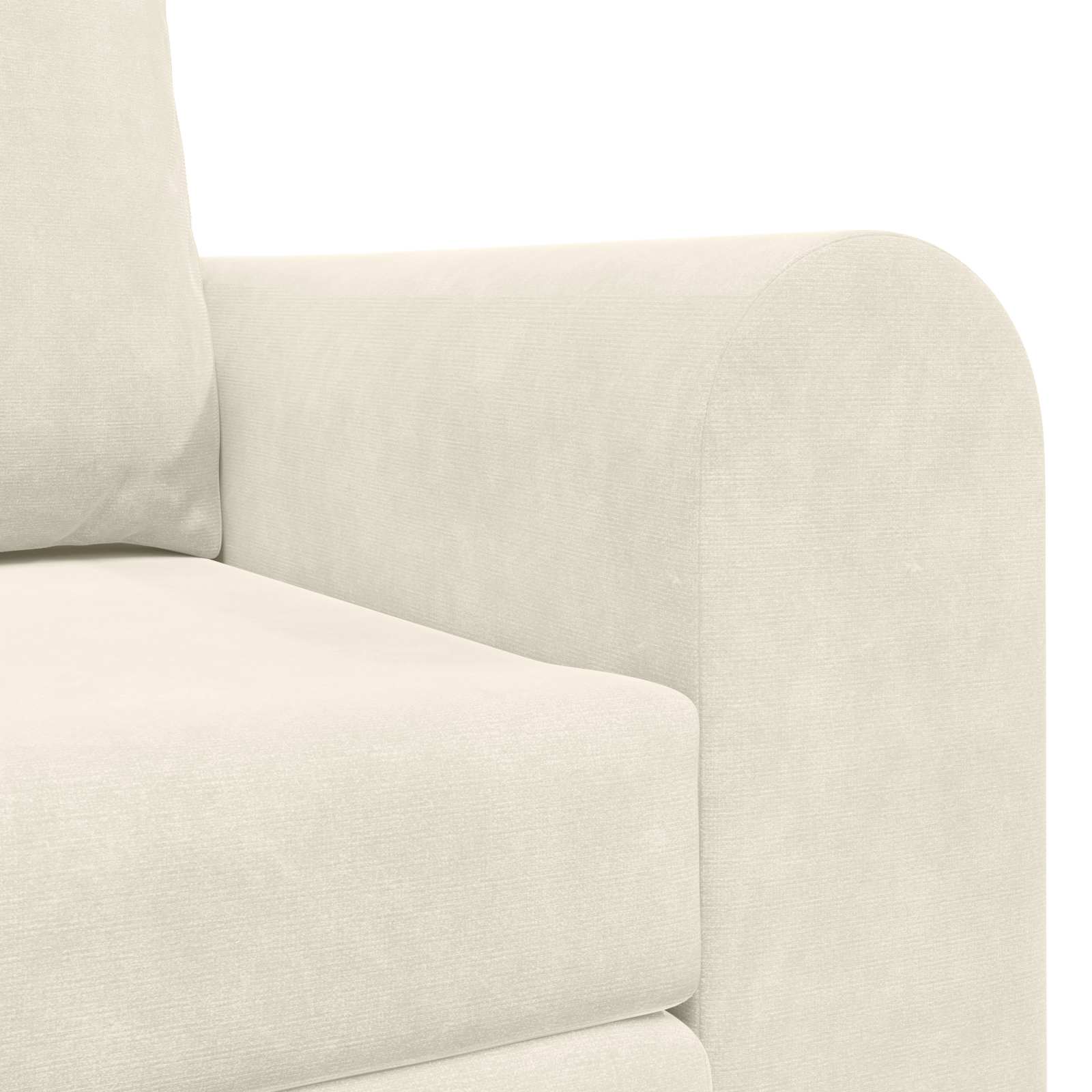 Schlafsofa Creme 148 x 71 x 83 cm Samt