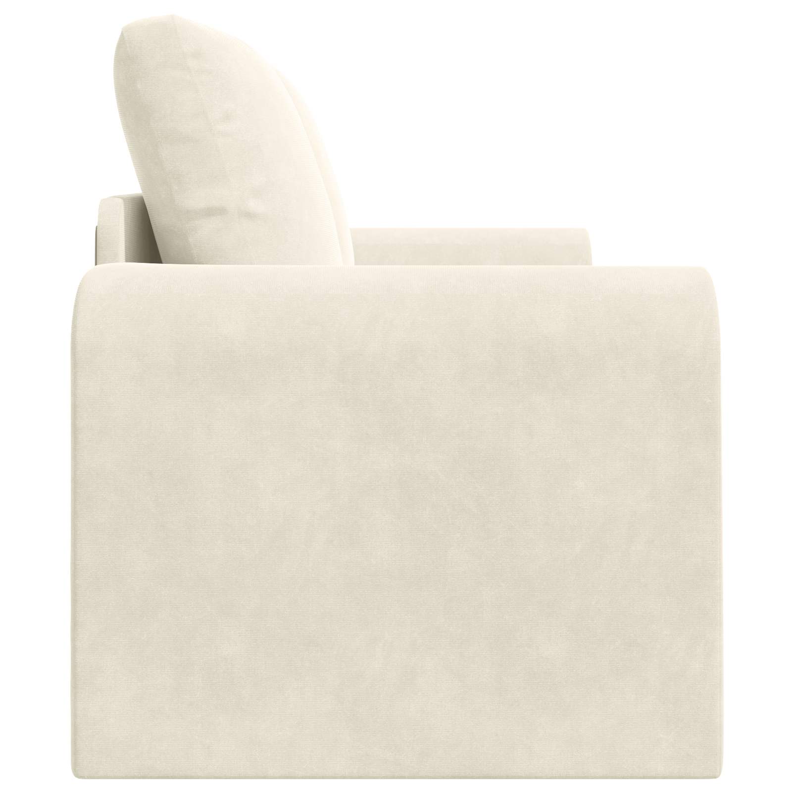 Schlafsofa Creme 148 x 71 x 83 cm Samt