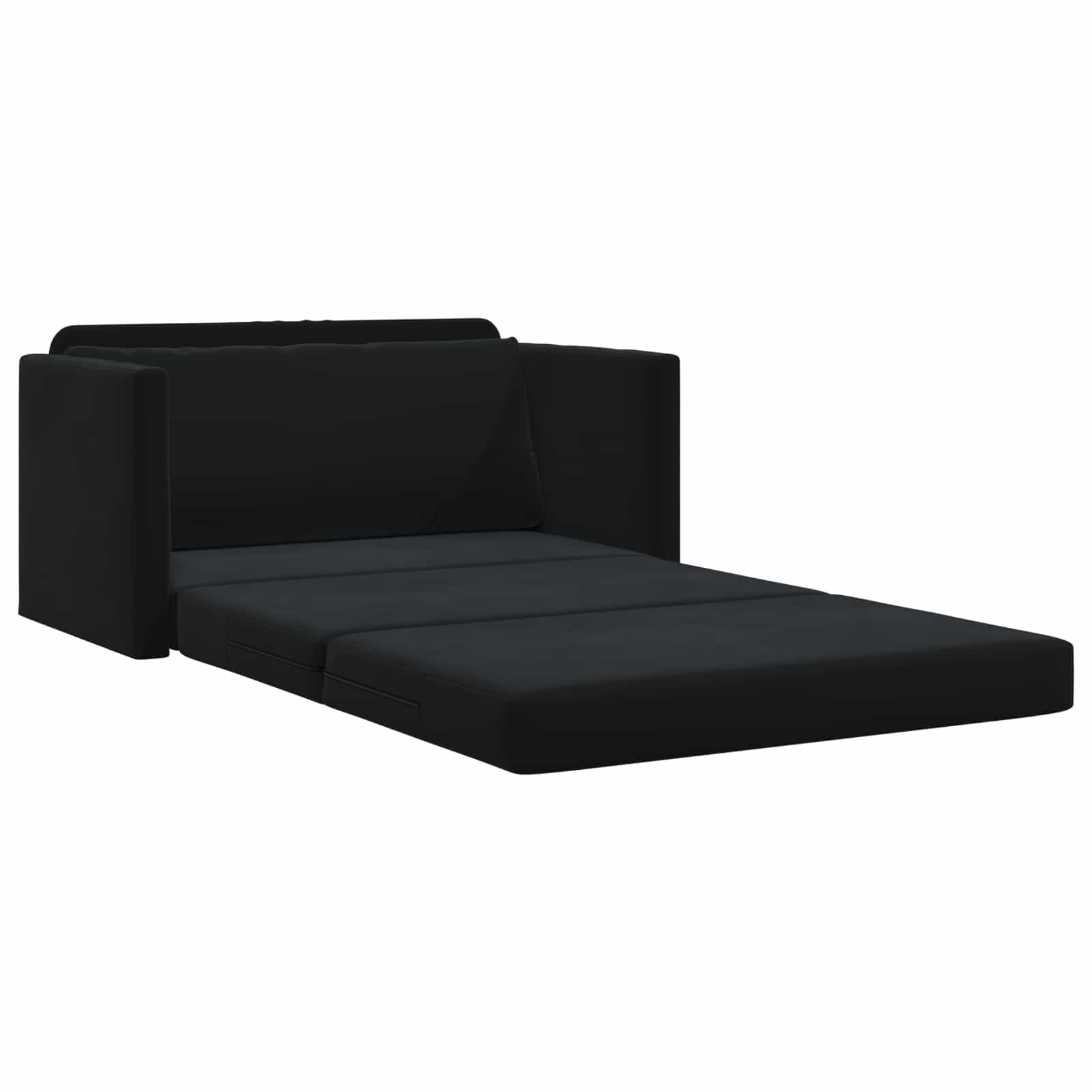 Schlafsofa Schwarz 124 x 71 x 78 cm Samt