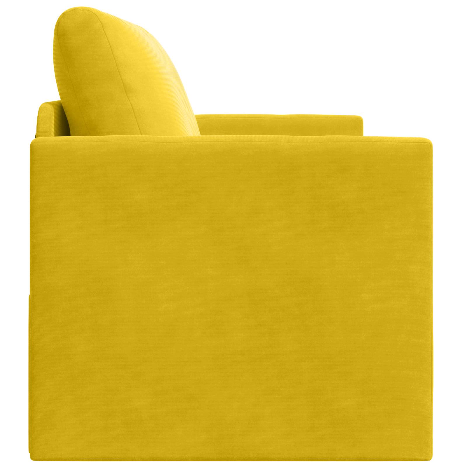 Schlafsofa Sonnenblumen Gelb 124 x 71 x 78 cm Samt