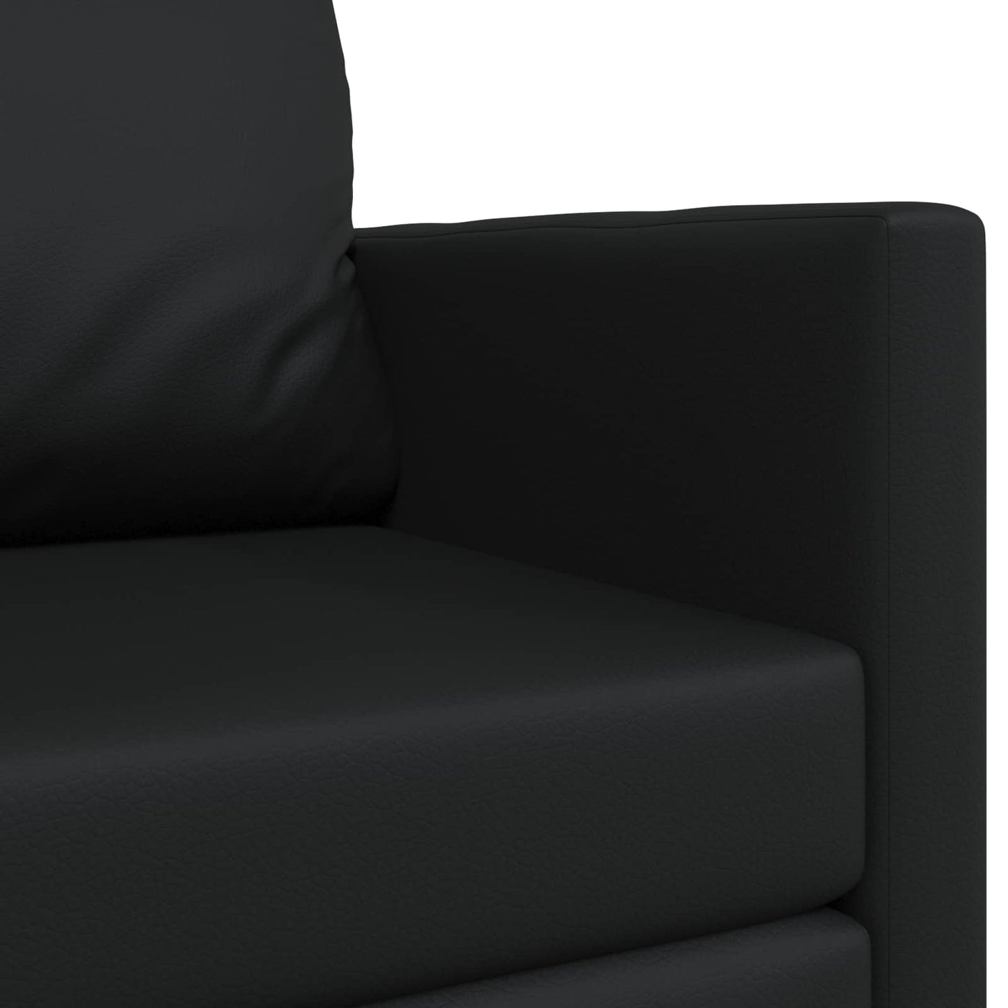 Schlafsofa Schwarz 124 x 71 x 78 cm Kunstleder