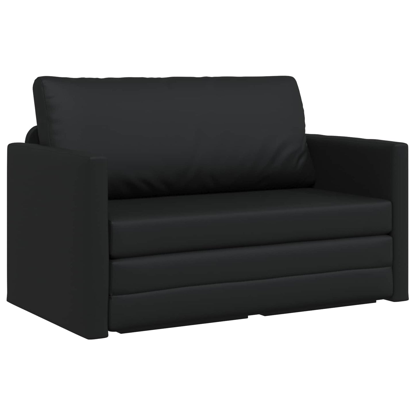Schlafsofa Schwarz 124 x 71 x 78 cm Kunstleder