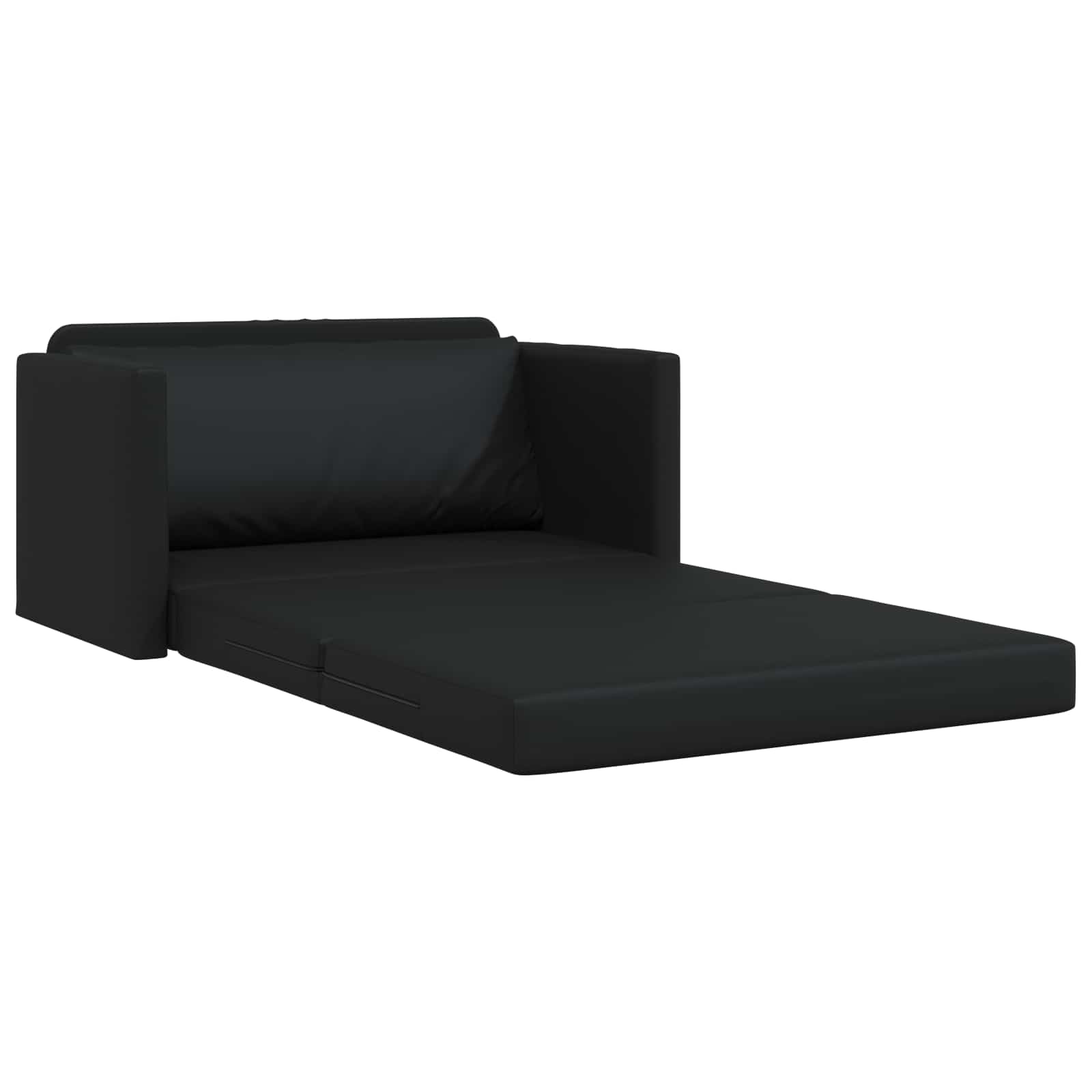 Schlafsofa Schwarz 124 x 71 x 78 cm Kunstleder