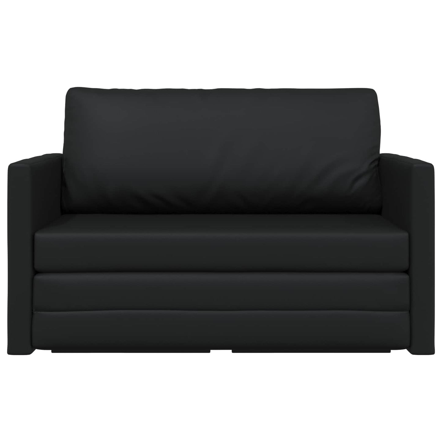 Schlafsofa Schwarz 124 x 71 x 78 cm Kunstleder