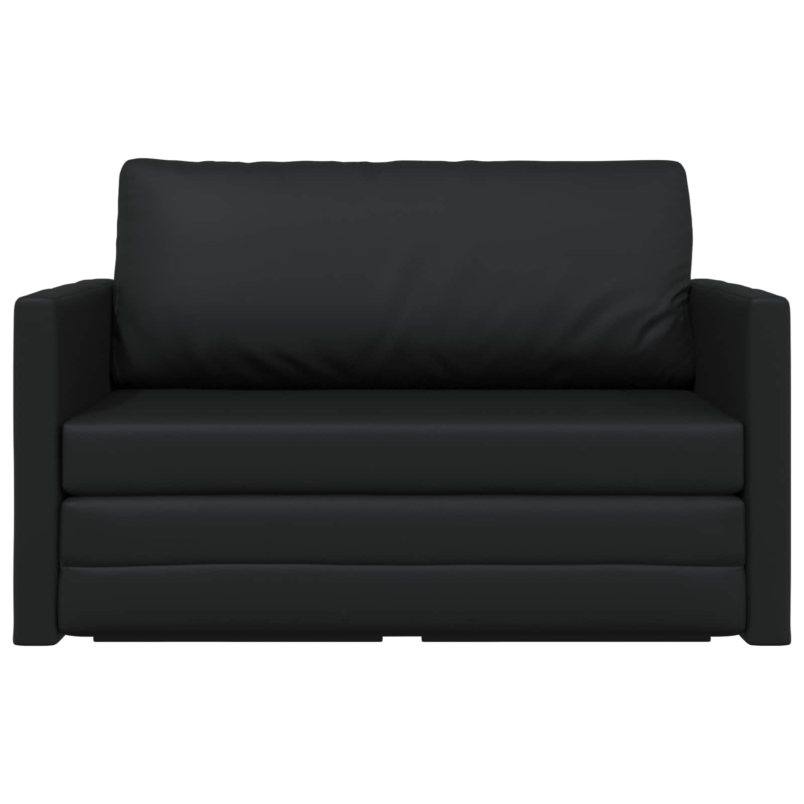 Schlafsofa Schwarz 124 x 71 x 78 cm Kunstleder