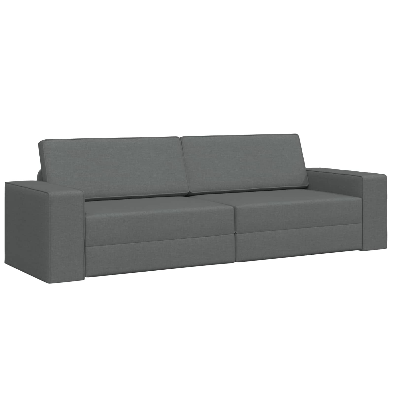 Schlafsofa Dunkelgrau 245 x 78 x 77 cm Stoff