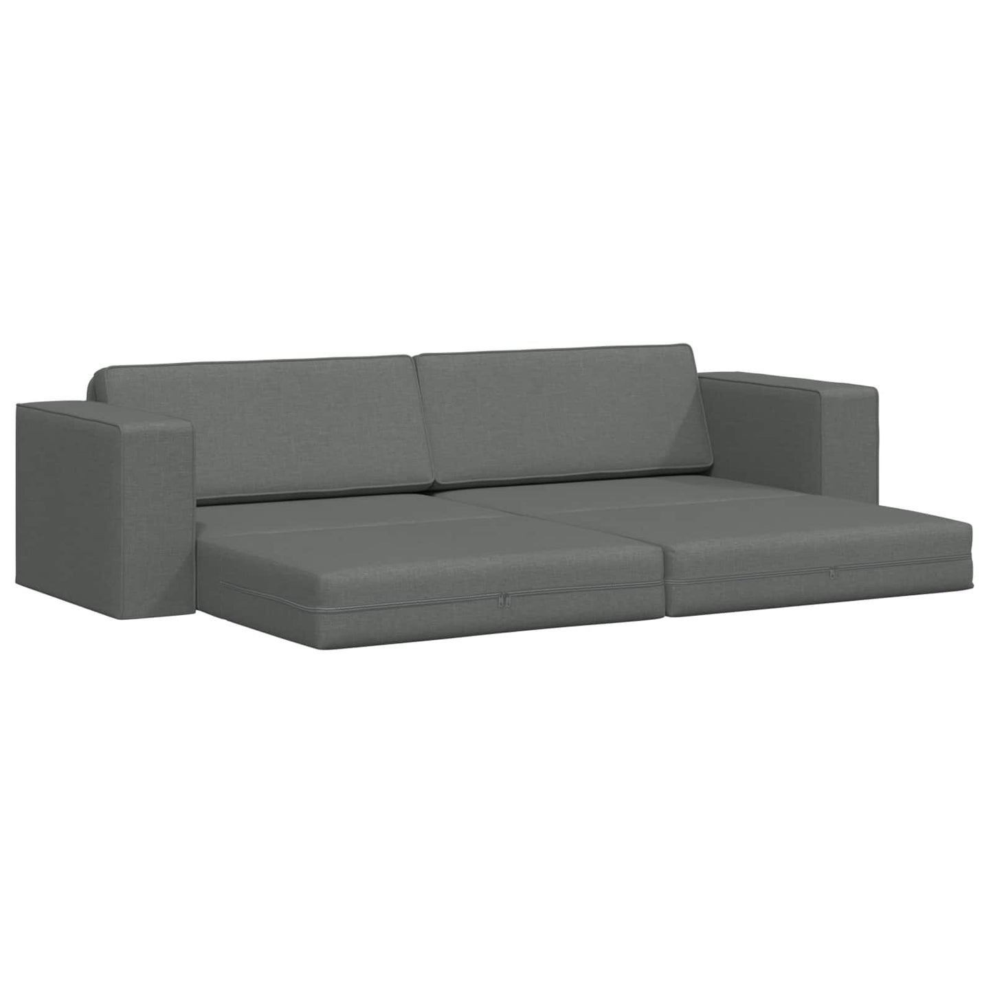 Schlafsofa Dunkelgrau 245 x 78 x 77 cm Stoff