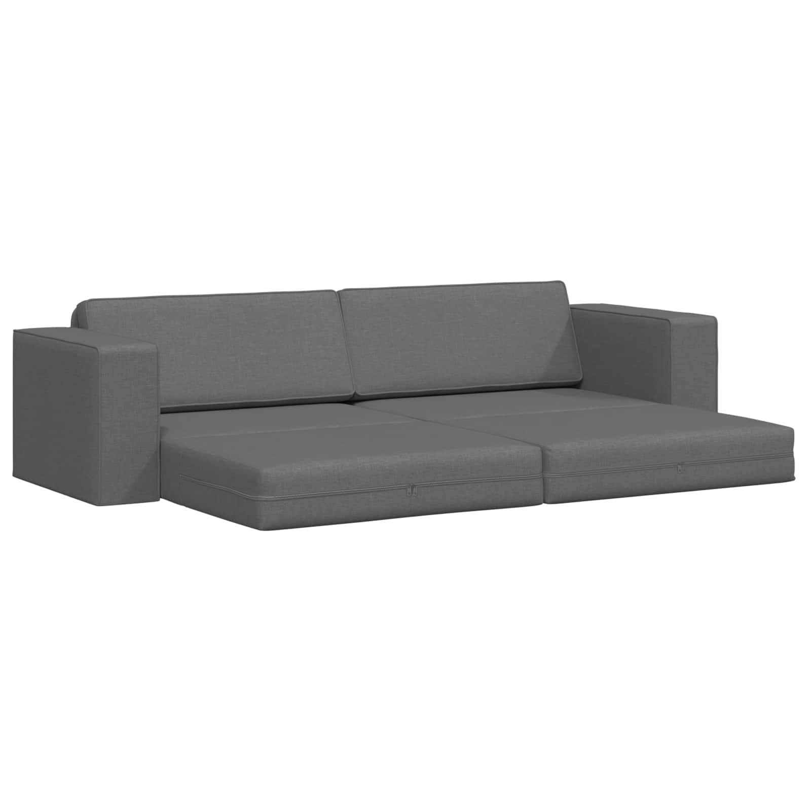 Schlafsofa Dunkelgrau 245 x 78 x 77 cm Stoff