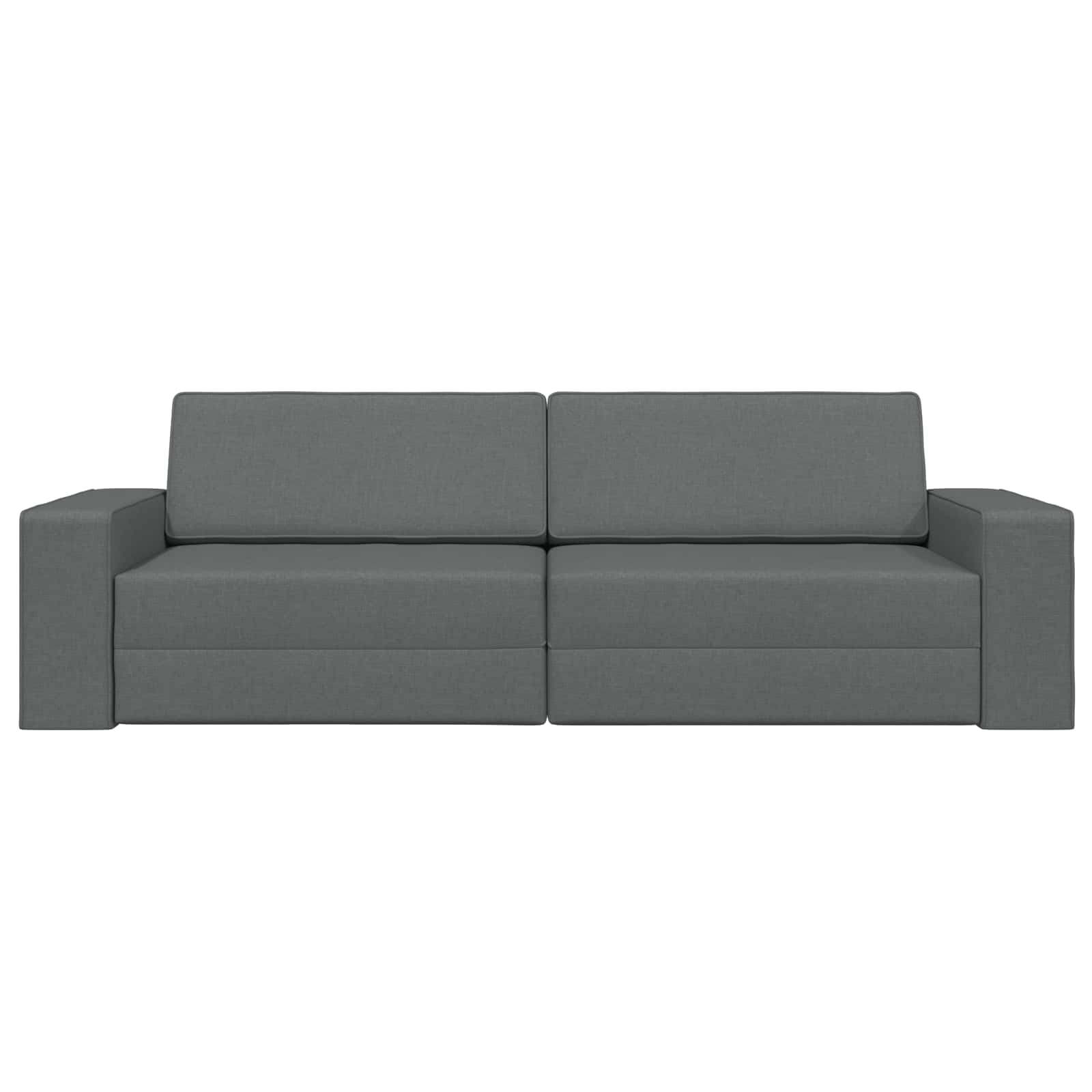 Schlafsofa Dunkelgrau 245 x 78 x 77 cm Stoff