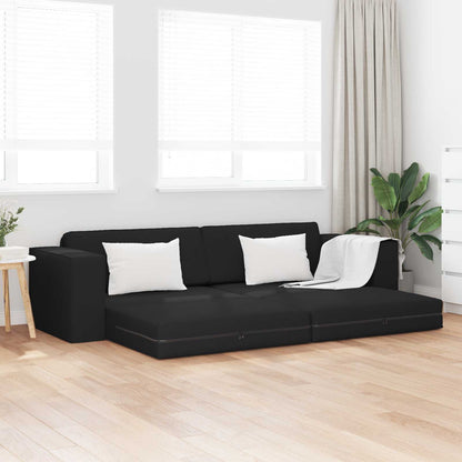 Schlafsofa Schwarz 245 x 78 x 77 cm Stoff