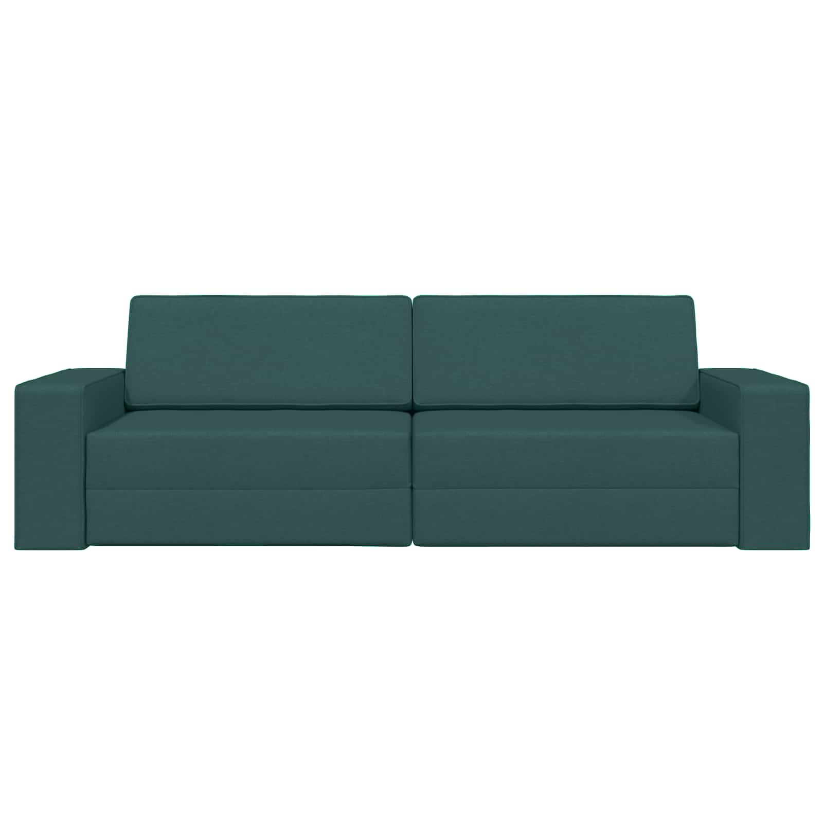 Schlafsofa Dunkelgrün 245 x 78 x 77 cm Stoff