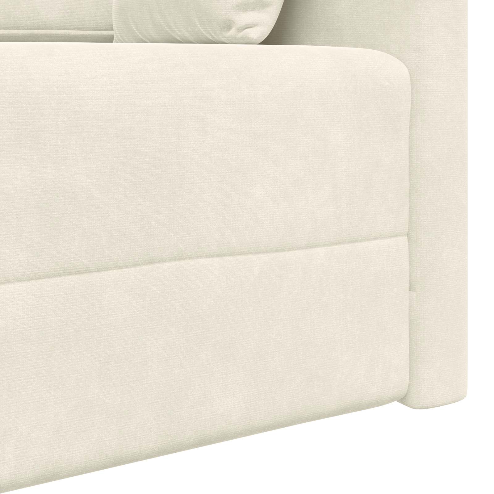 Boden-Sofa-Bett Creme 213 x 70 x 77 cm Samt