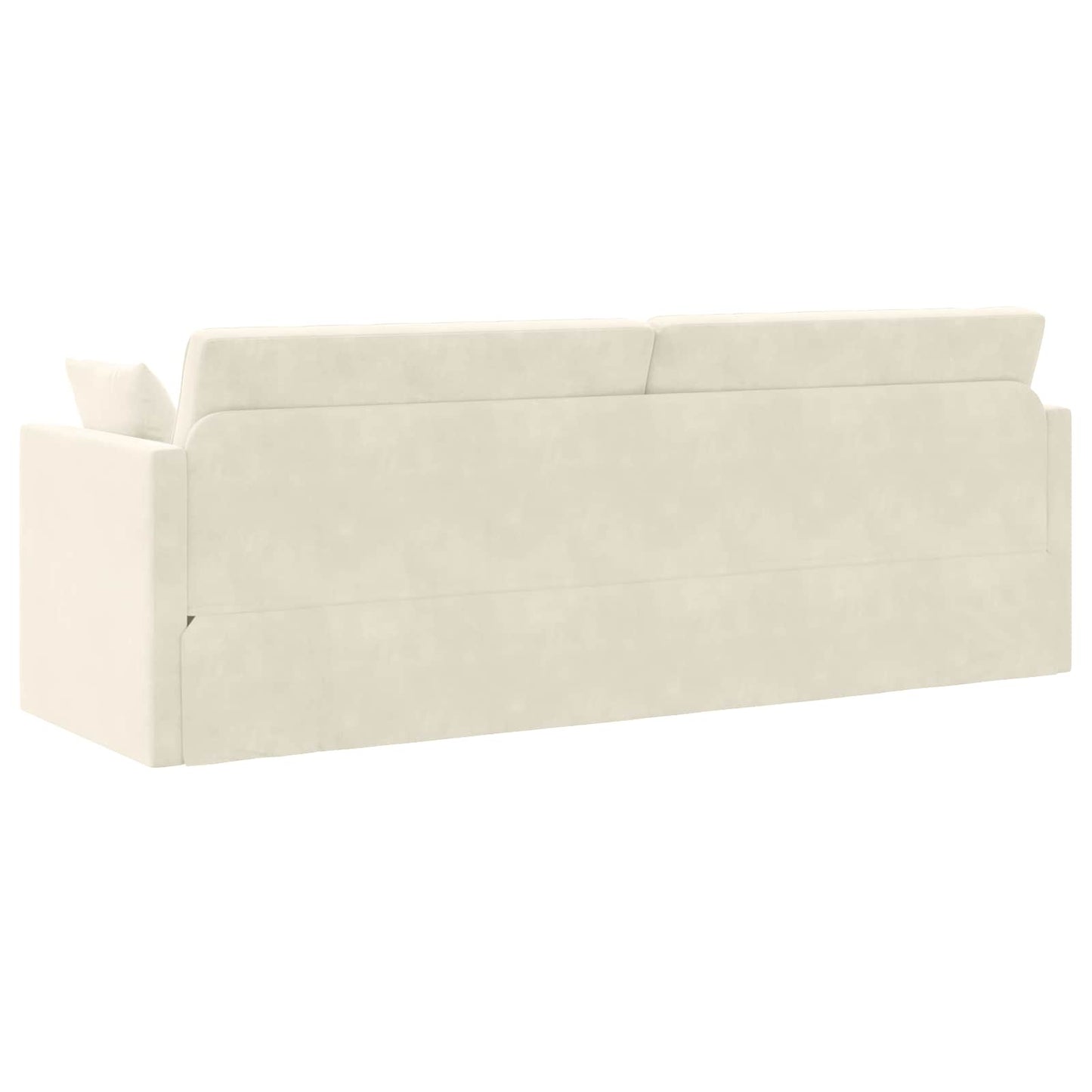 Boden-Sofa-Bett Creme 213 x 70 x 77 cm Samt