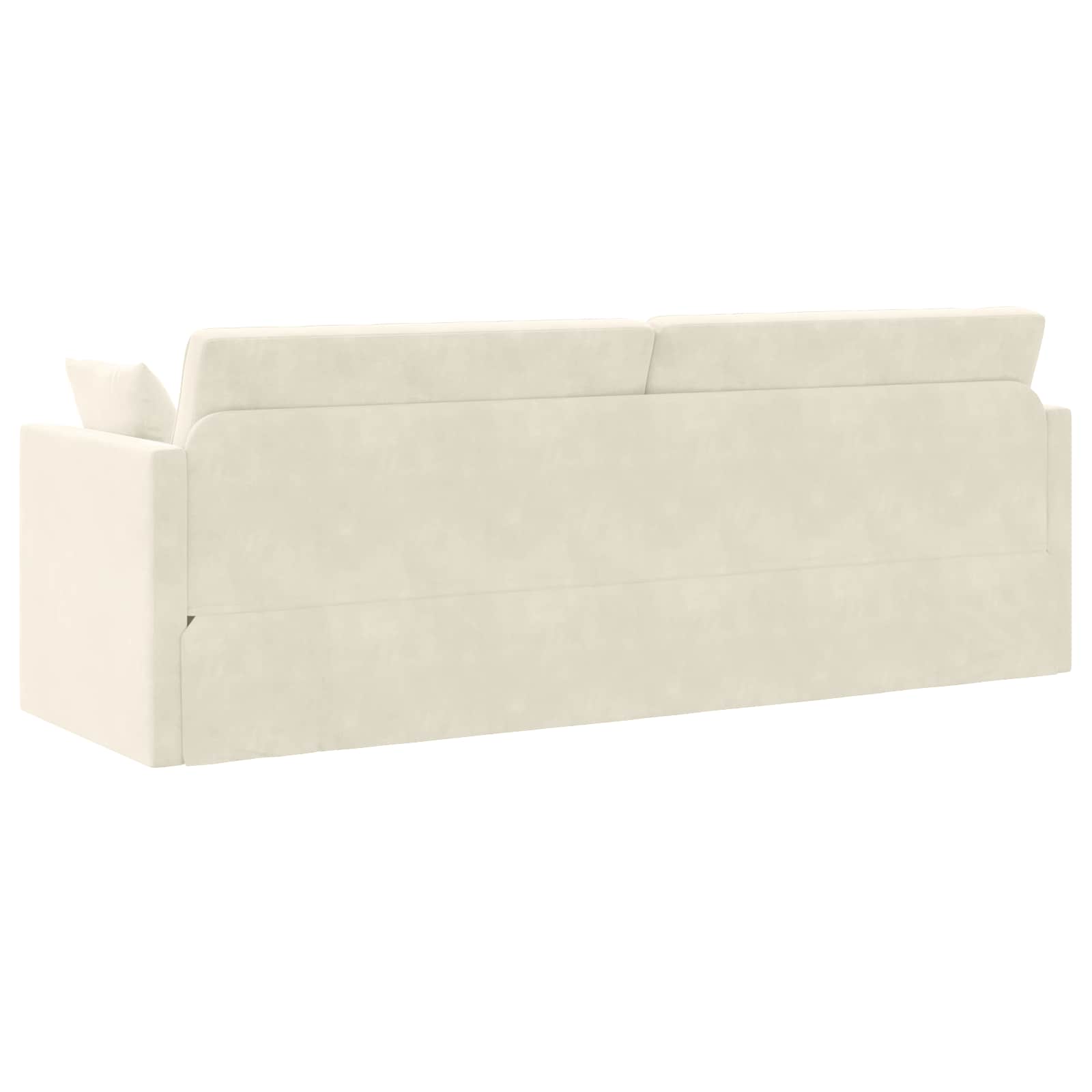 Boden-Sofa-Bett Creme 213 x 70 x 77 cm Samt