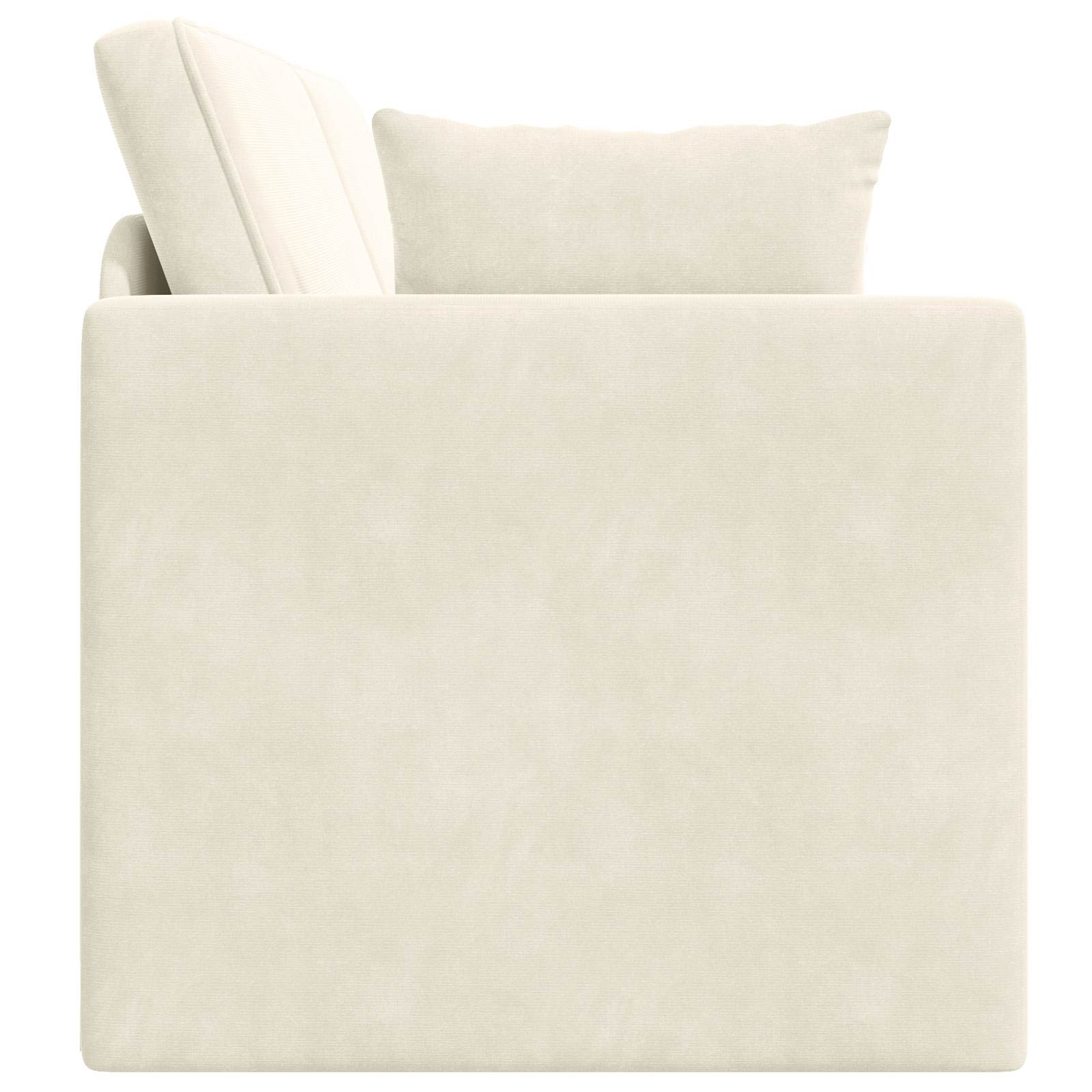 Boden-Sofa-Bett Creme 213 x 70 x 77 cm Samt