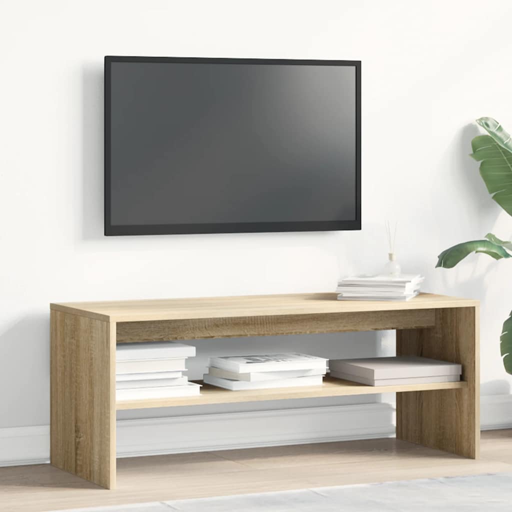 Meuble TV chêne Sonoma 100x40x40 cm matériau bois