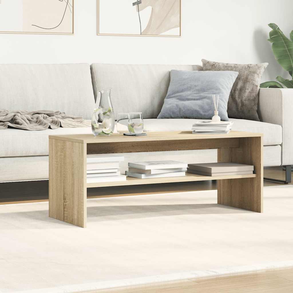 Meuble TV chêne Sonoma 100x40x40 cm matériau bois