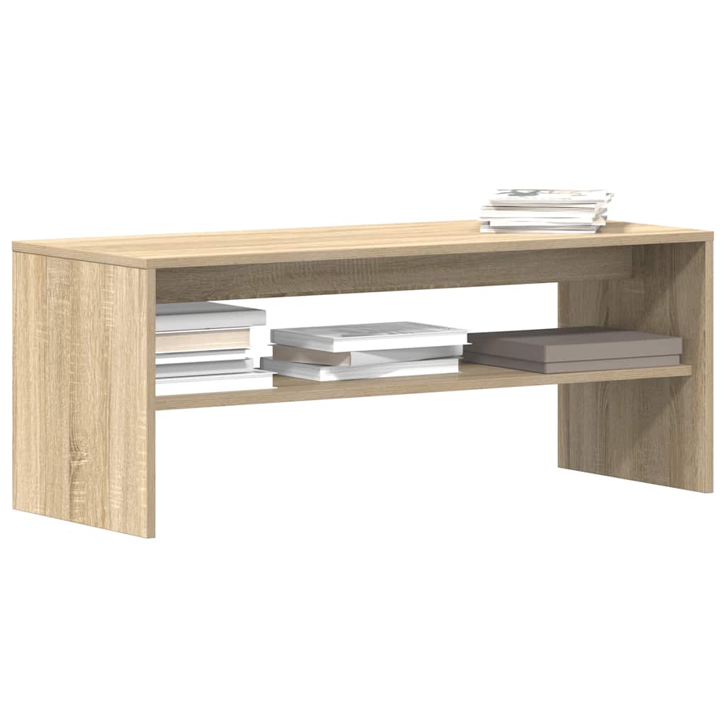 Meuble TV chêne Sonoma 100x40x40 cm matériau bois