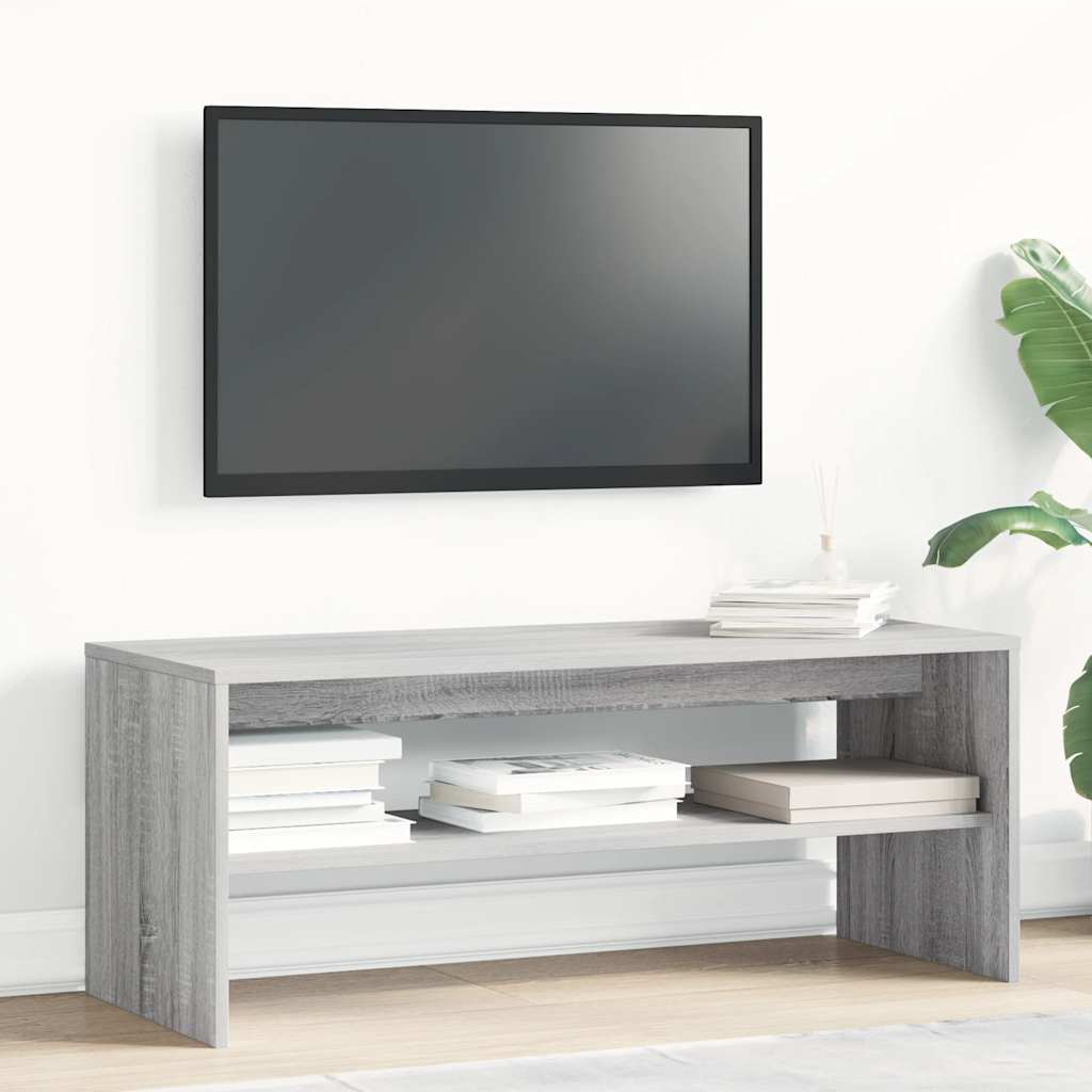 Meuble TV gris Sonoma 100x40x40 cm en bois