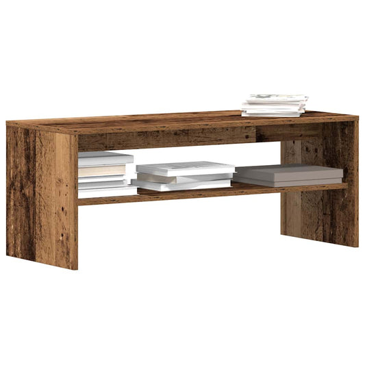 TV shelf old wood look 100x40x40 cm wood material