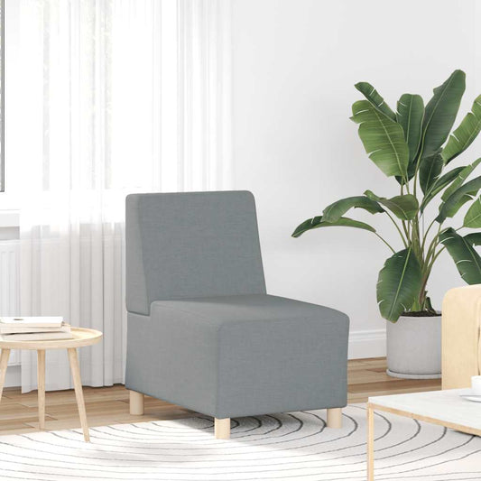 Armchair light grey 55 cm fabric