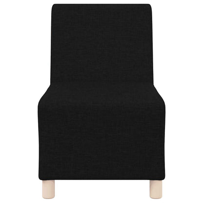 Modulares Sofa ohne Armlehnen Schwarz 55 cm Stoff