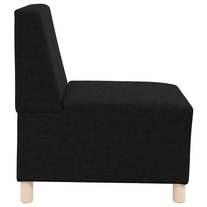 Modulares Sofa ohne Armlehnen Schwarz 55 cm Stoff