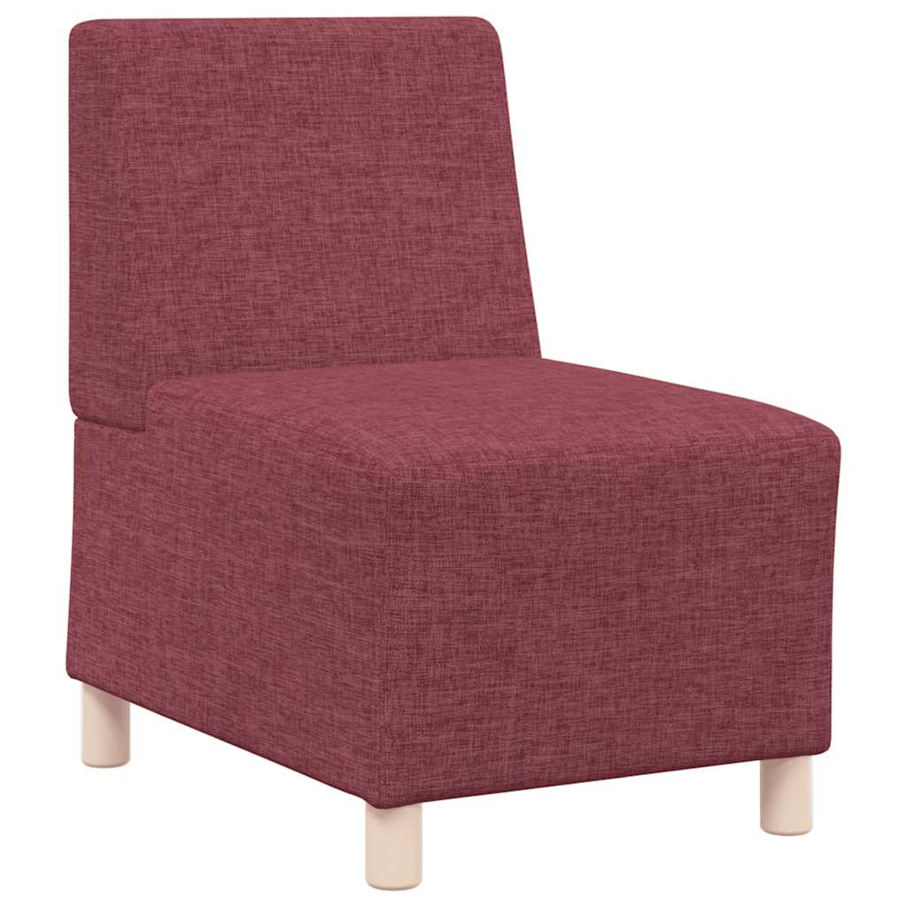 Armchair wine red 55 cm fabric